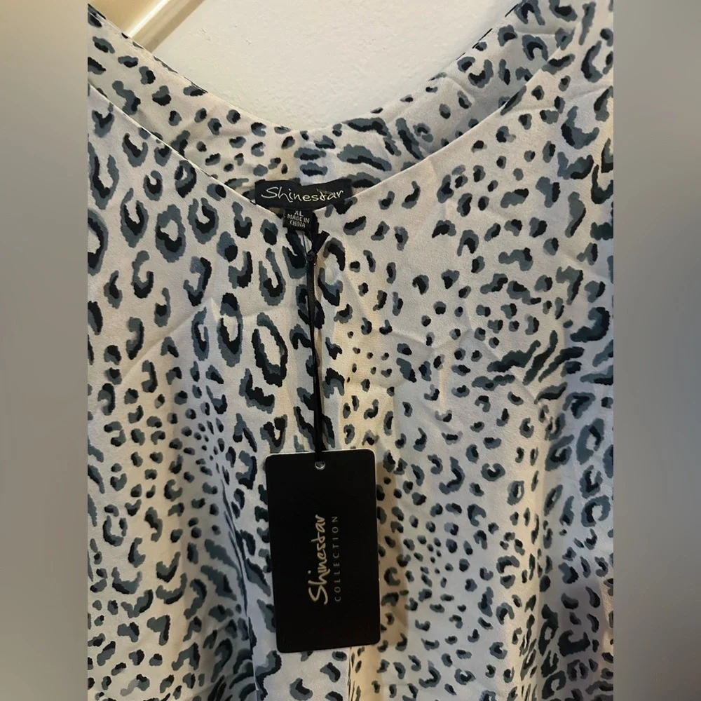 Shinestar. Stylish Animal Print  Top - Picture 2 of 3